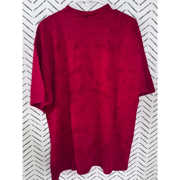 Nwt Vintage 90s Double B‎ Santa Fe Red tie-dye Beverly Hills California T-shirt - Picture 3 of 9